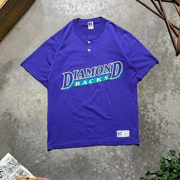 Vintage 90s Russell Athletic Arizona Diamondback Tee Shirt Mens Large MLB 1996 - Picture 1 of 5